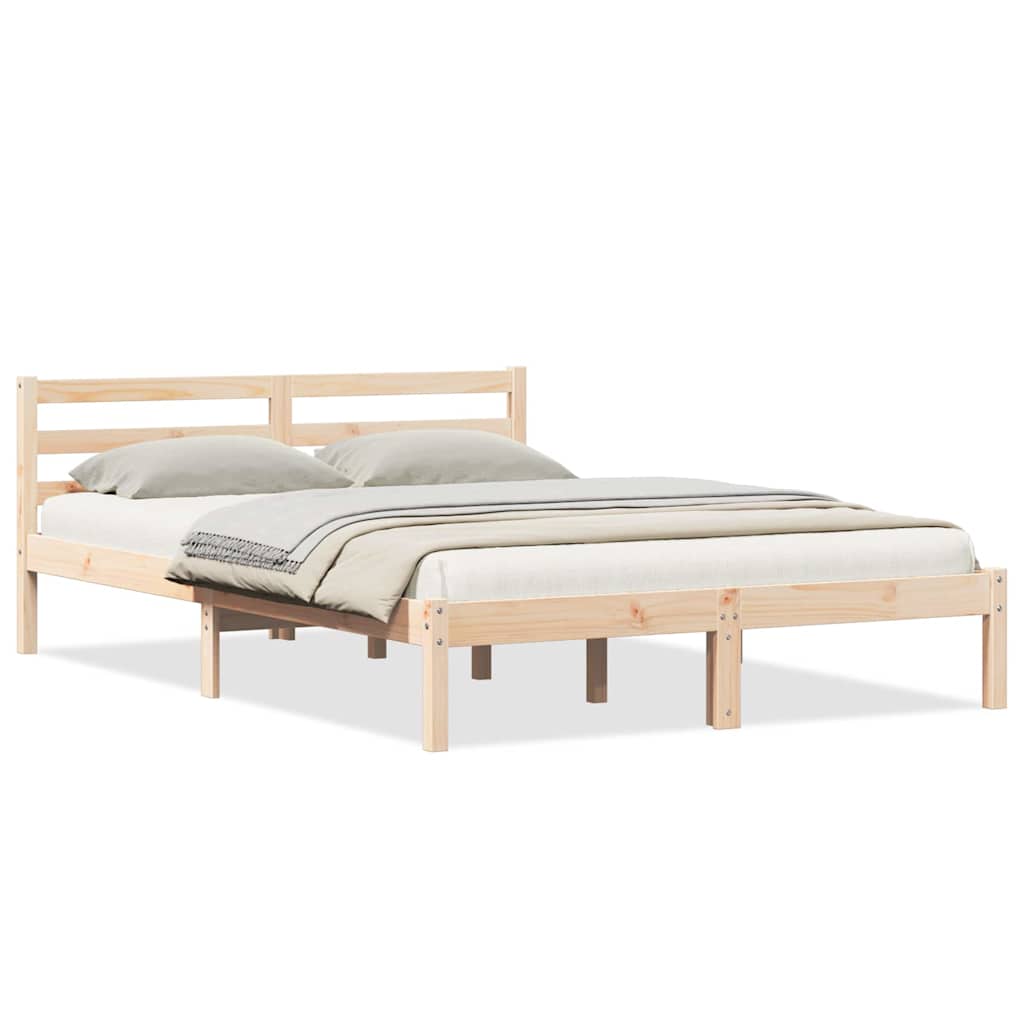 Estrutura da cama castanho 215,5 x 145,5 x 69,5 cm