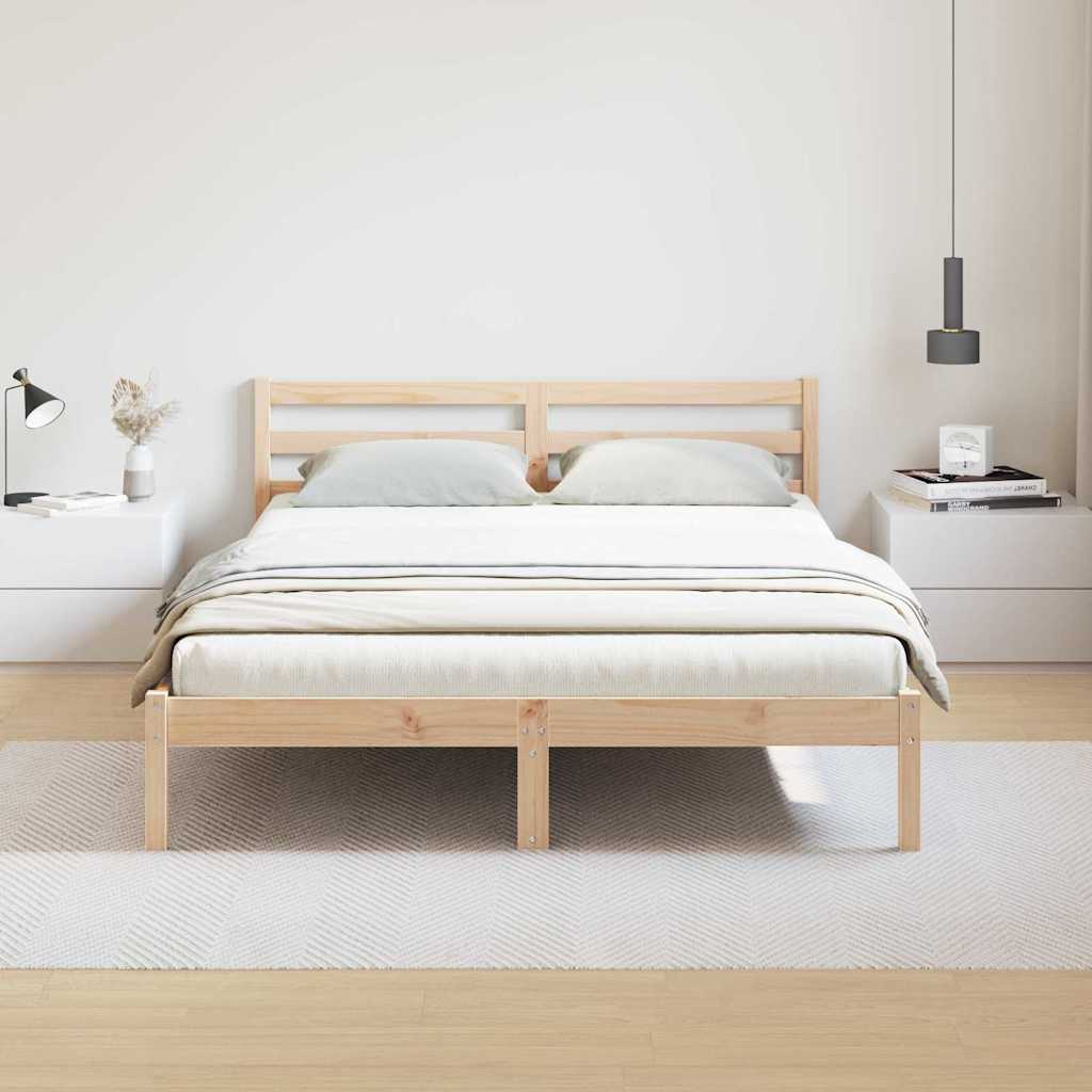 Estrutura da cama castanho 215,5 x 145,5 x 69,5 cm