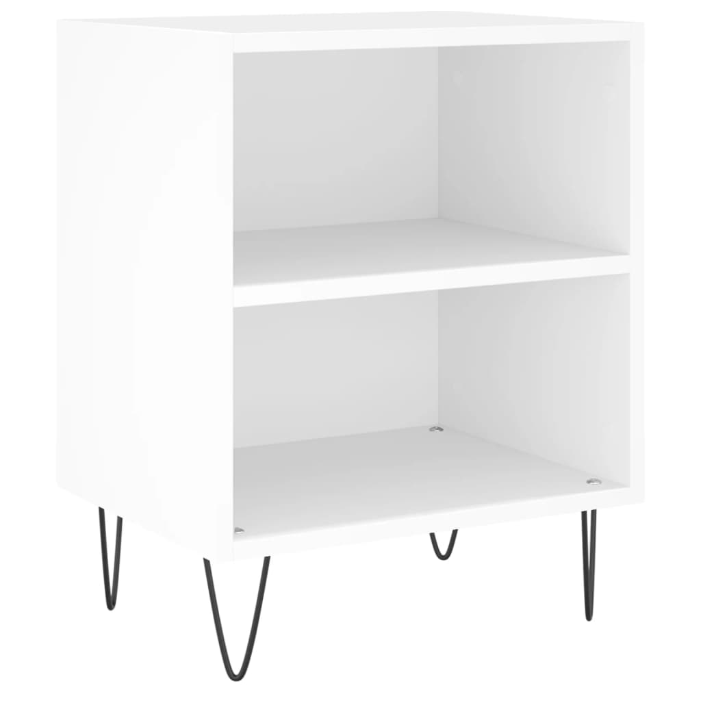 Mesas de cabeceira 2pcs 40x30x50 cm derivados de madeira branco