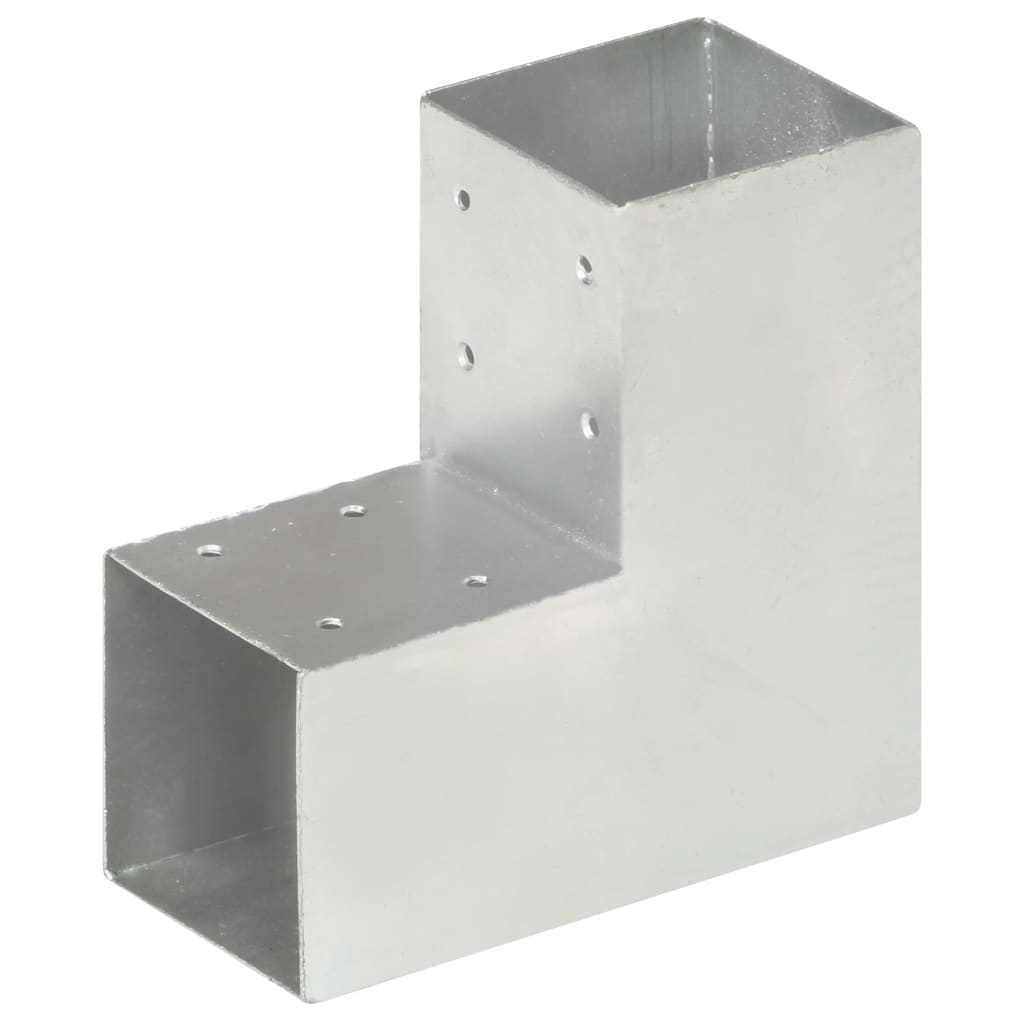 Bases para poste em forma de l 4 pcs 91x91 mm metal galvanizado