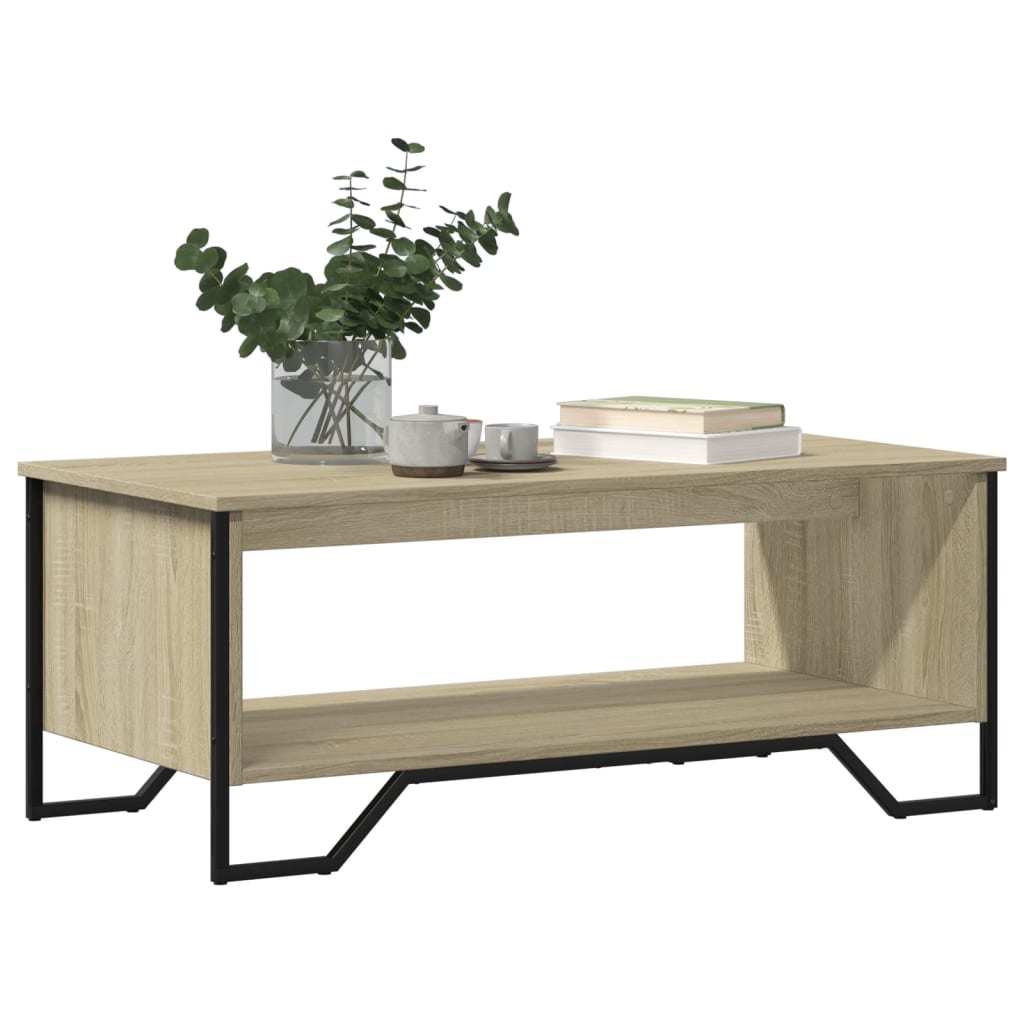 Mesa de centro 100x51x40 cm derivados madeira carvalho sonoma