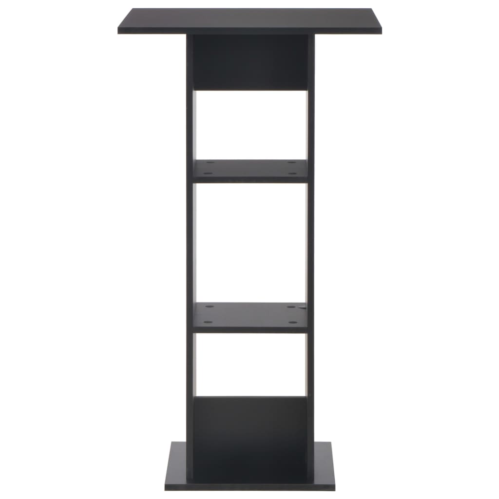 Mesa de bar 60x60x110 cm preto