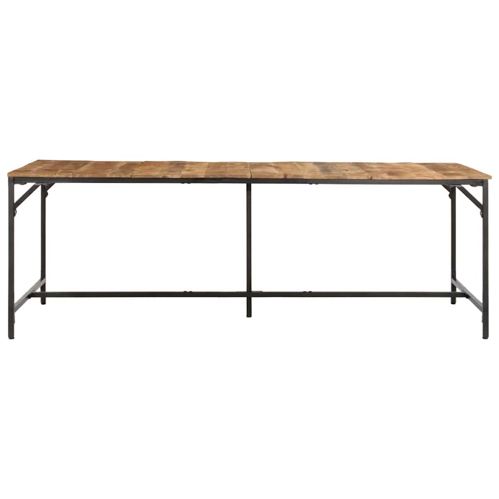 Mesa de jantar 220x90x75 cm madeira de mangueira maciça áspera