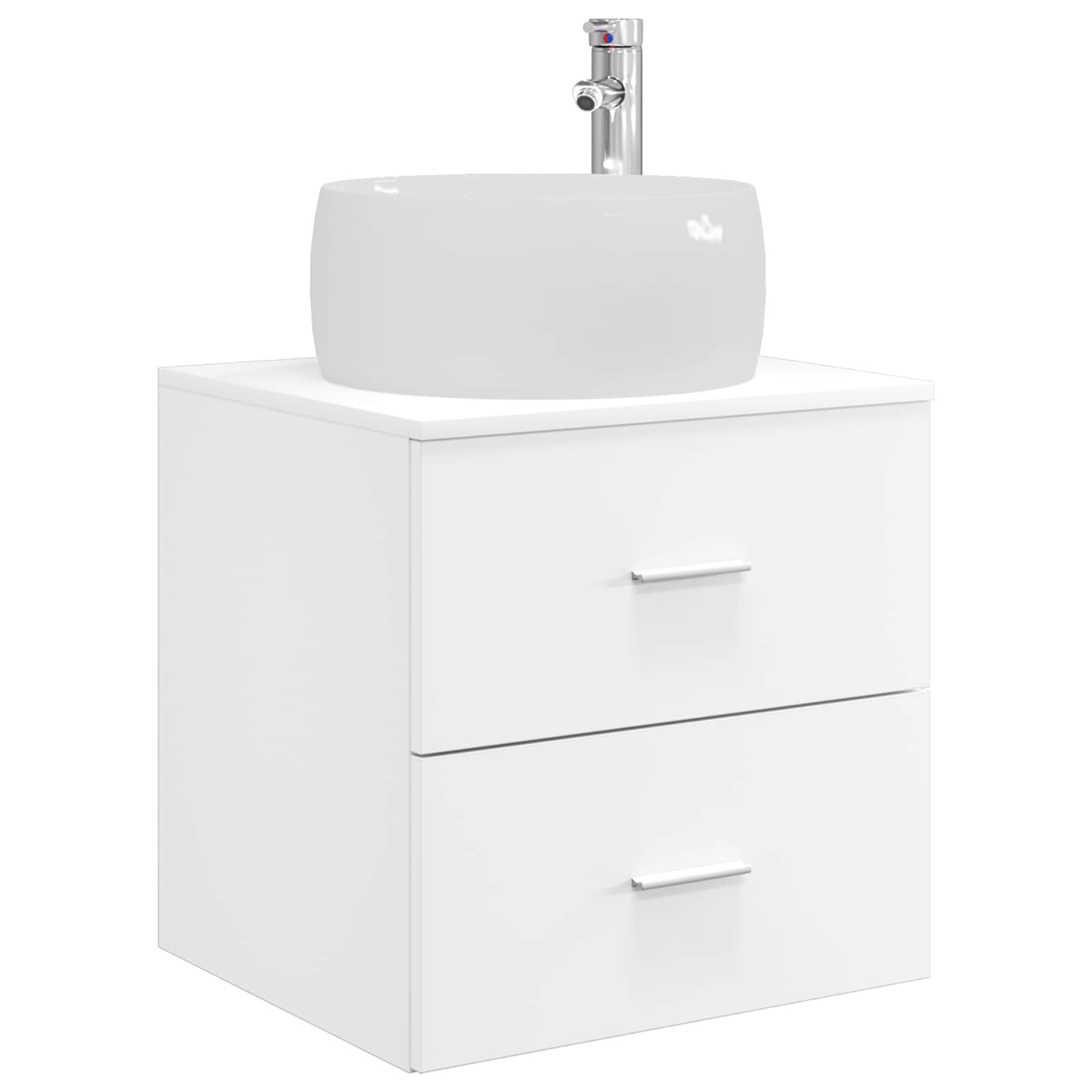 Vaidade com pia suspensa branco 49,5 x 44,5 x 66 cm