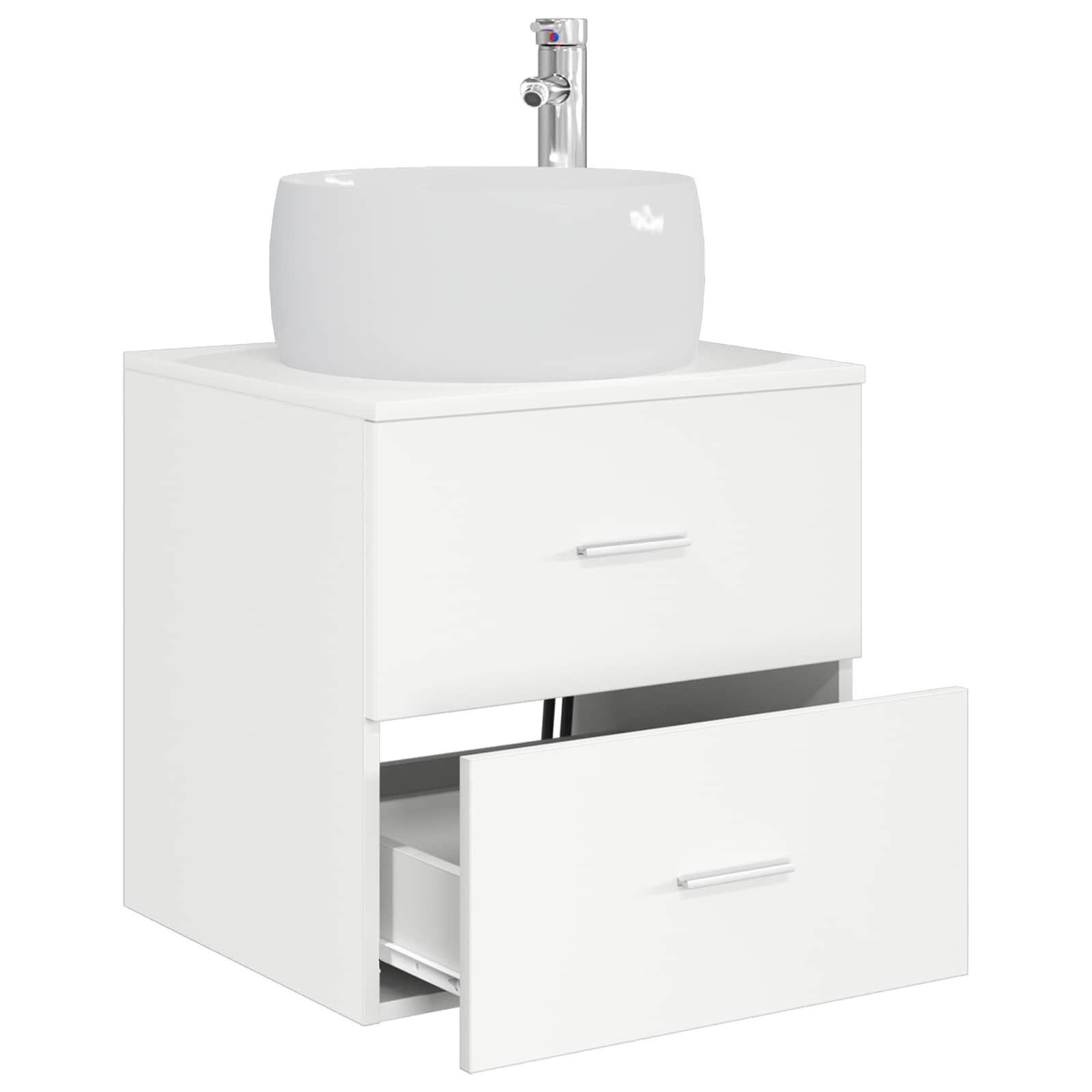 Vaidade com pia suspensa branco 49,5 x 44,5 x 66 cm