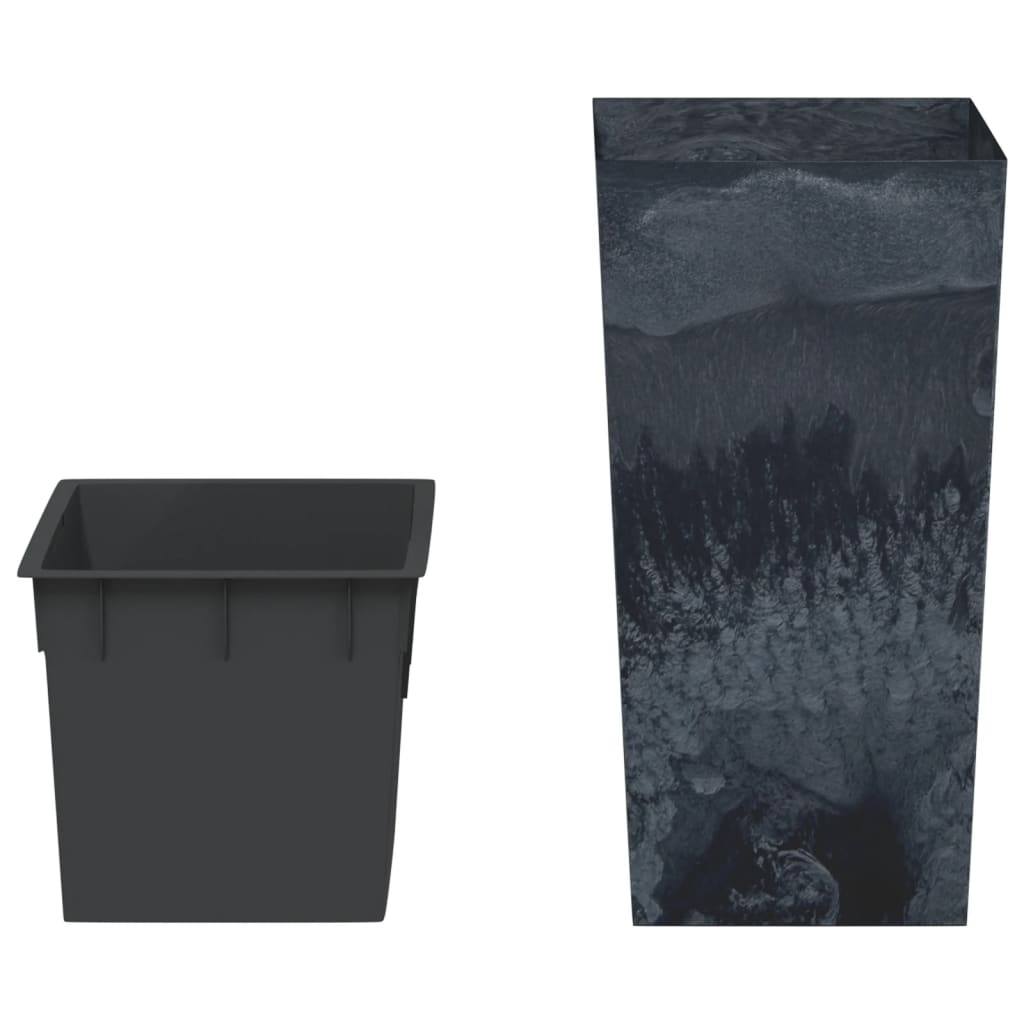 Vaso c/ interior removível 11/26,5l + aspeto cimento antracite