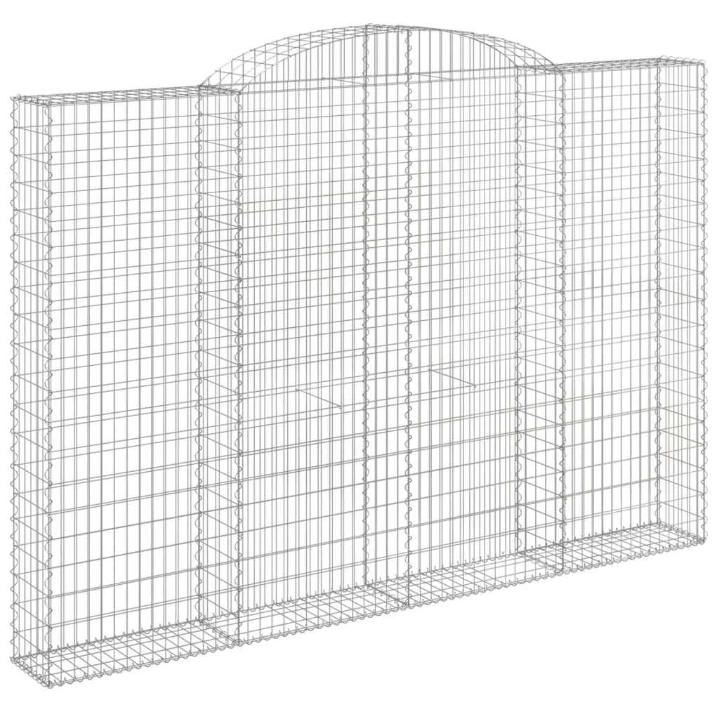Cestos gabião arqueados 3pcs 300x30x200/220cm ferro galvanizado