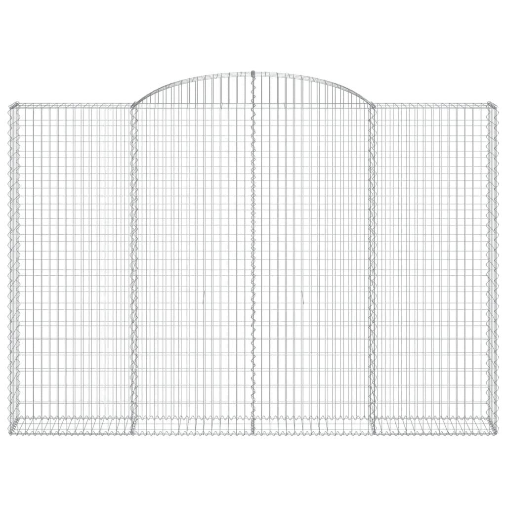 Cestos gabião arqueados 3pcs 300x30x200/220cm ferro galvanizado