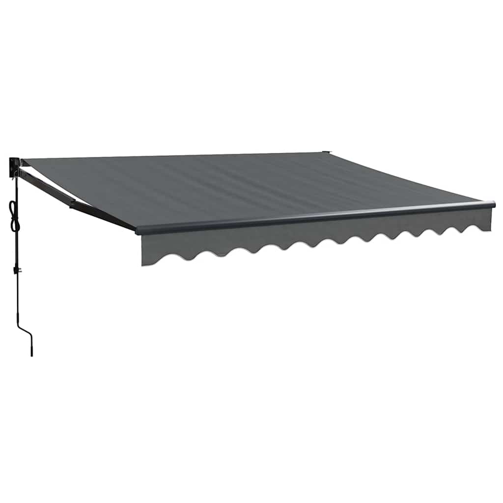Toldo retrátil automático 3,5x2,5 m antracite