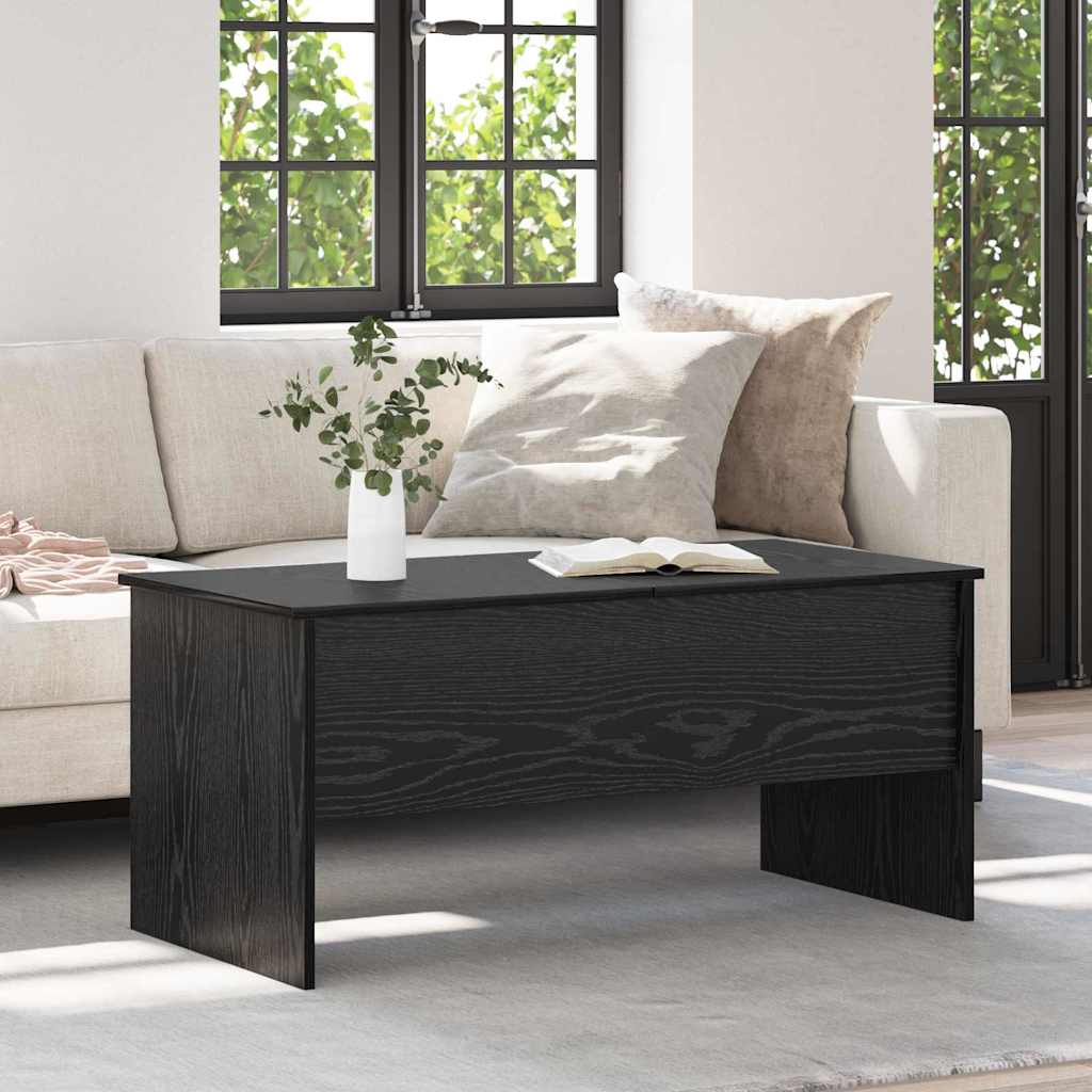 Mesa de centro carvalho preto 102 x 50,5 x 46,5 cm