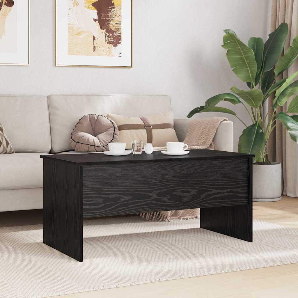 Mesa de centro carvalho preto 102 x 50,5 x 46,5 cm