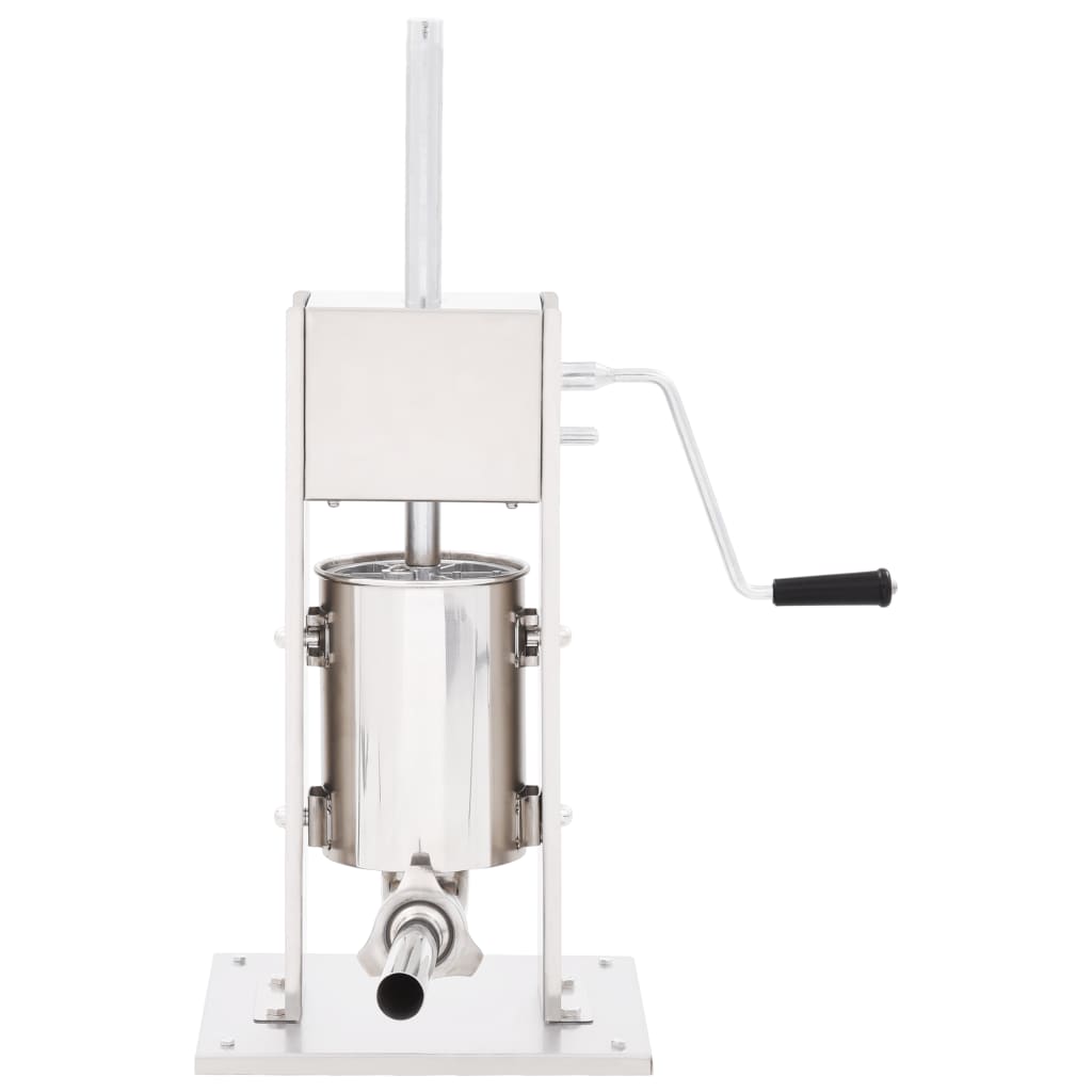Máquina de enchidos manual 3 l aço inoxidável prateado