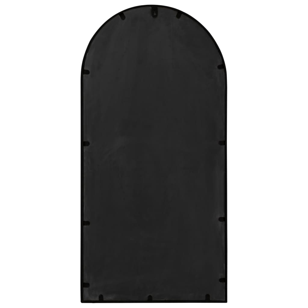 Espelho em ferro p/ uso no interior 90x45 cm preto