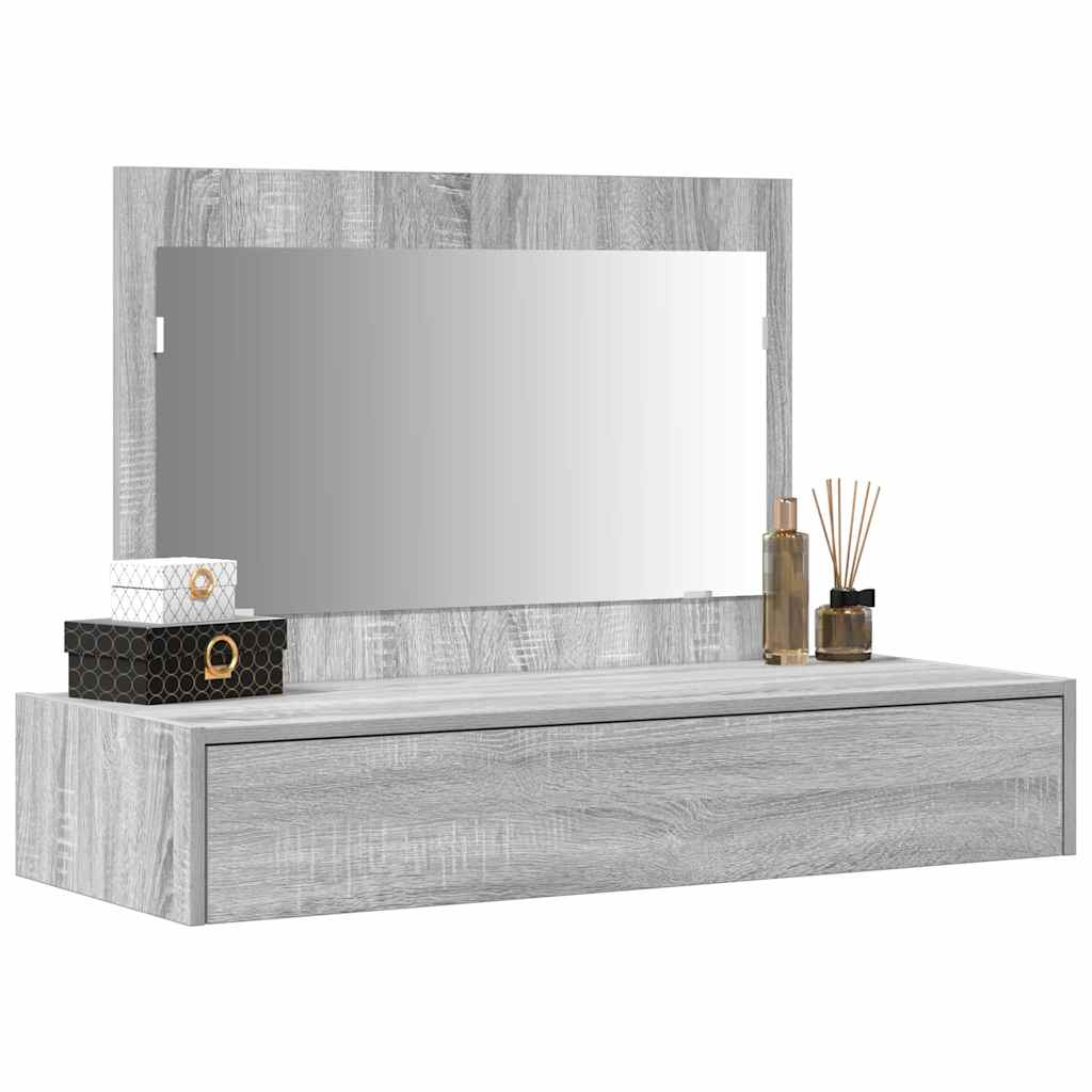Mesa de vestir cinzeto 100 x 40 x 70 cm derivados de madeira