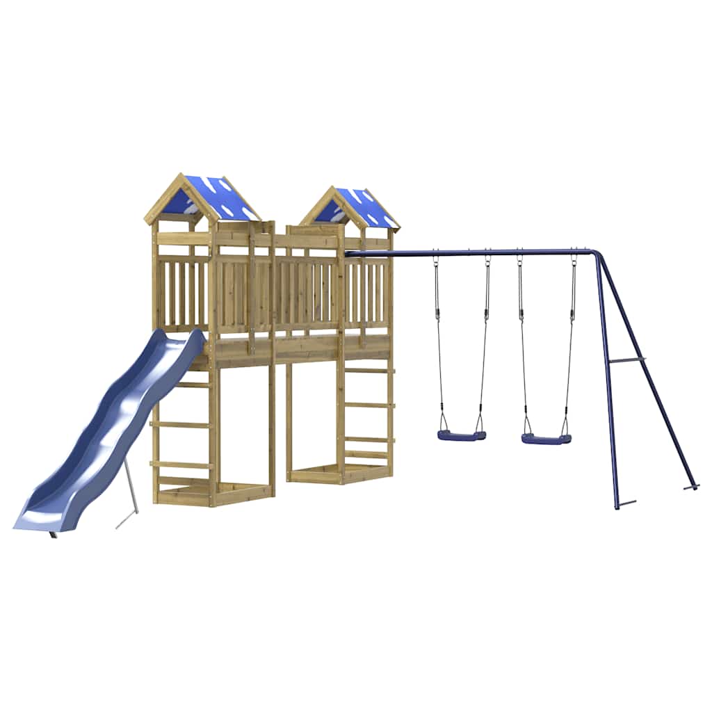 Conjunto de brincar para exterior madeira de pinho impregnada