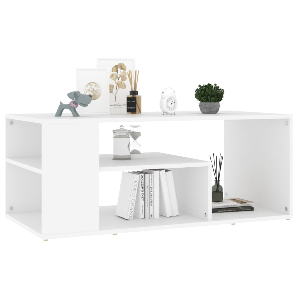 Mesa de centro 100x50x40 cm derivados de madeira branco