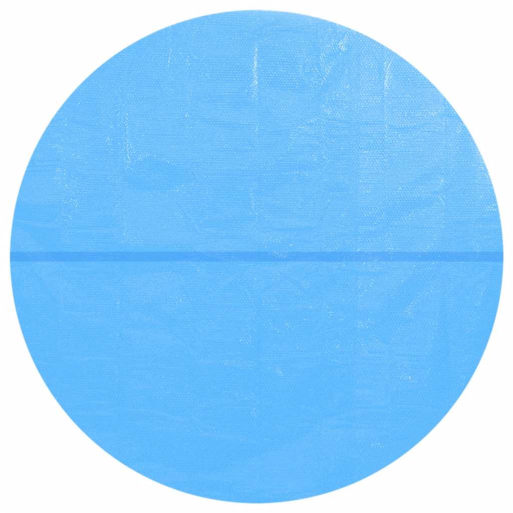 Película para piscina PE solar flutuante redondo 455 cm azul