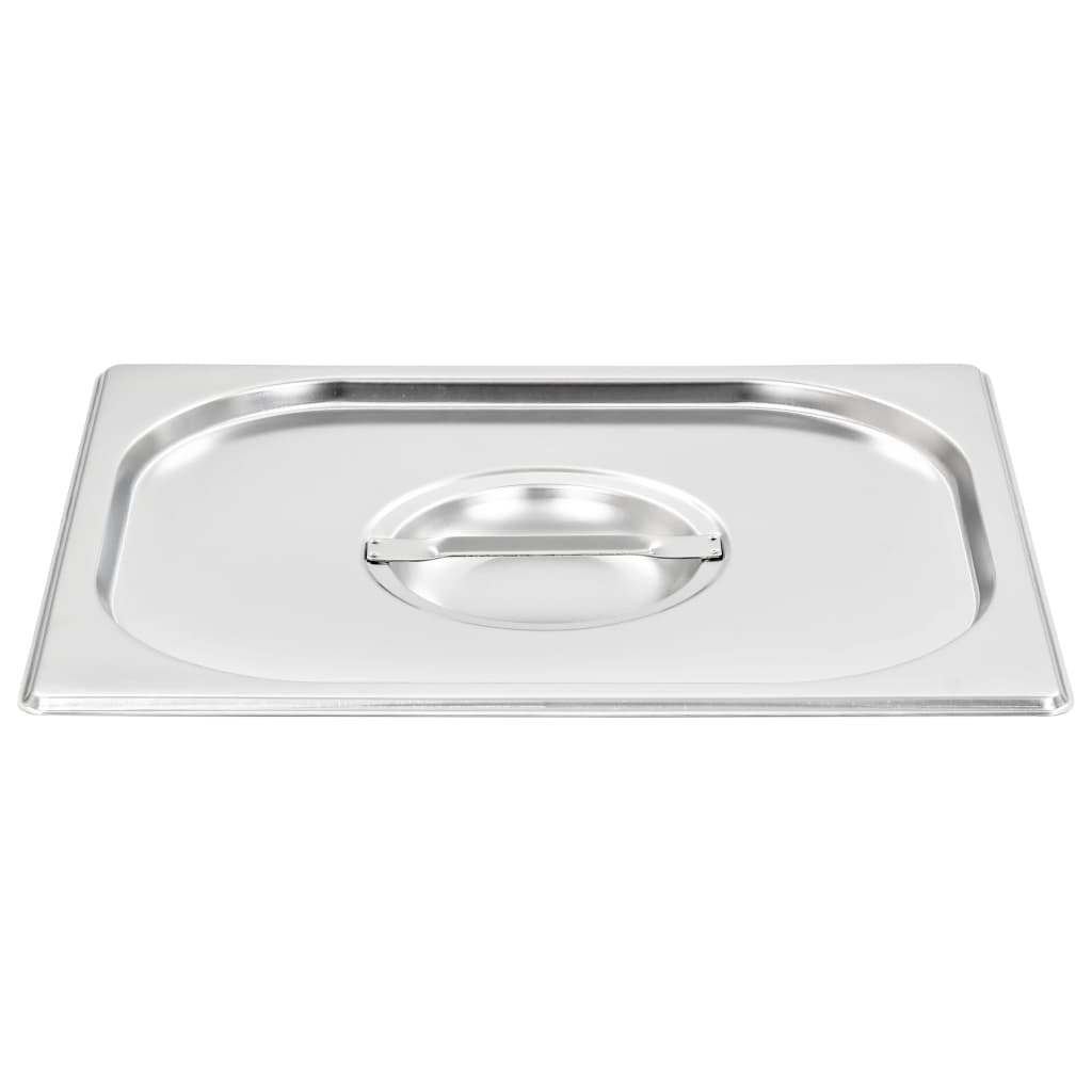 Tampas para recipientes comida gn 1/2 2 pcs aço inoxidável