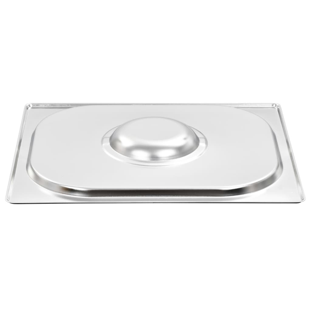 Tampas para recipientes comida gn 1/2 2 pcs aço inoxidável