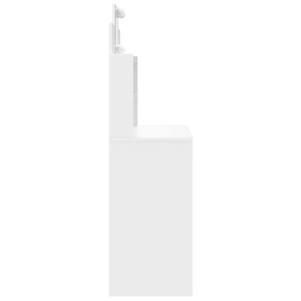 Toucador com luzes LED 96x40x142 cm branco