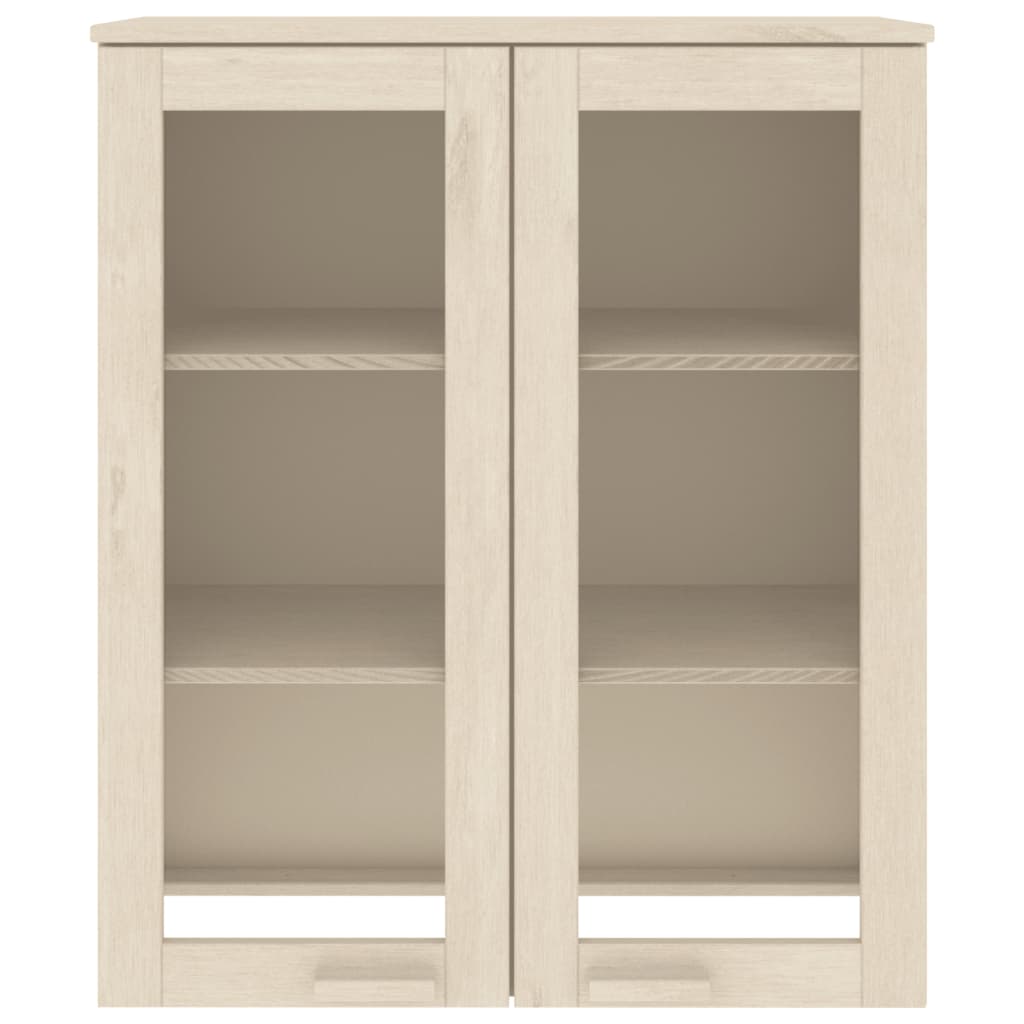 Topo p/ armário alto hamar 85x35x100 pinho maciço castanho-mel