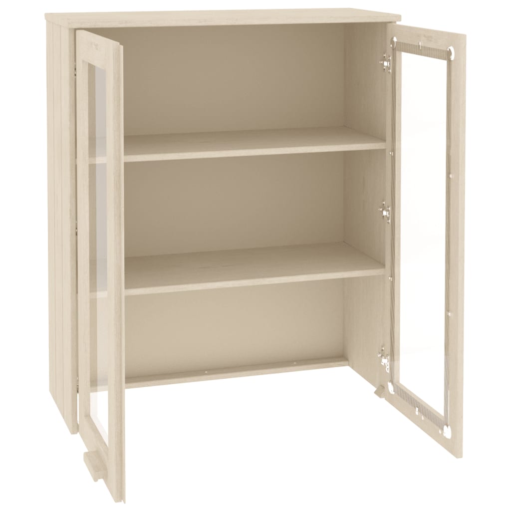 Topo p/ armário alto hamar 85x35x100 pinho maciço castanho-mel