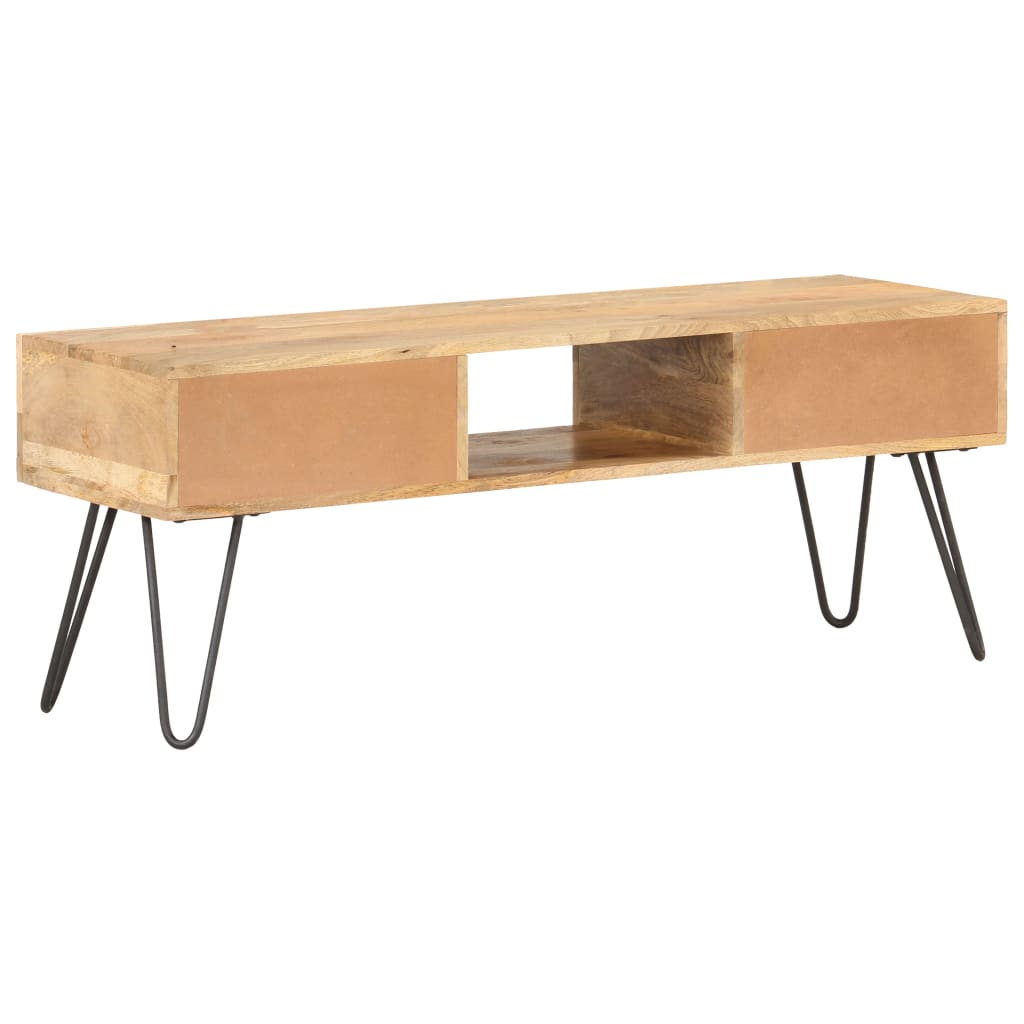 Móvel de TV 120x35x45 cm madeira de mangueira maciça
