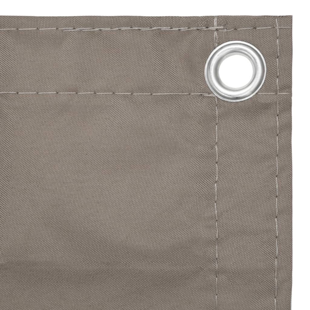 Tela de varanda 90x500 cm tecido oxford cinzento-acastanhado
