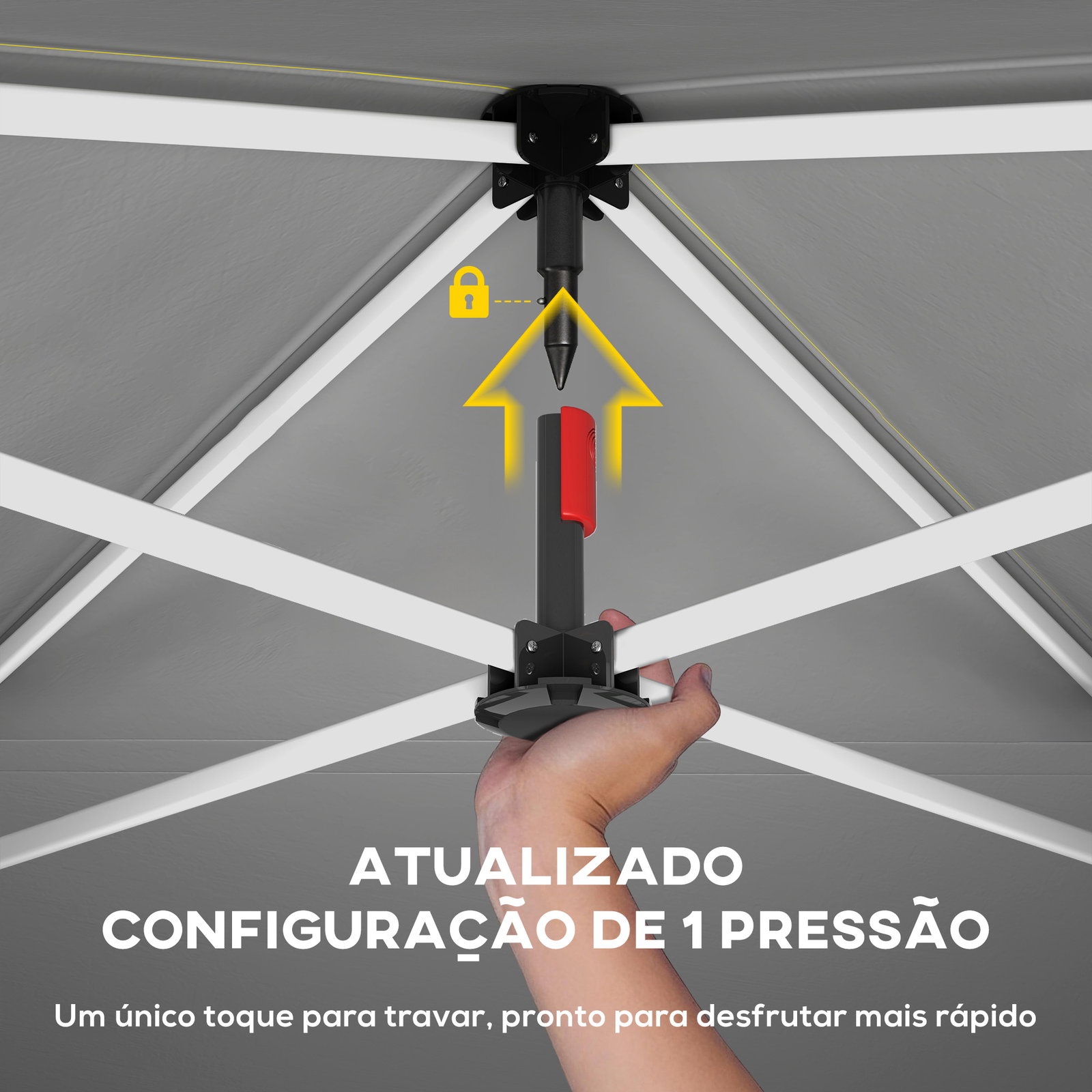 Tenda dobrável 3x3 m pop-up com upf50+ 4 laterais removíveis altura ajustável e bolsa de transporte verde