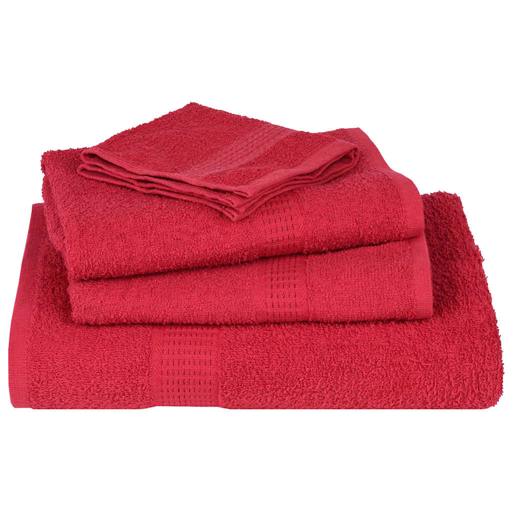 Toalhas de mãos frogn 2 pcs 50x100 cm 360 g/m² vermelho