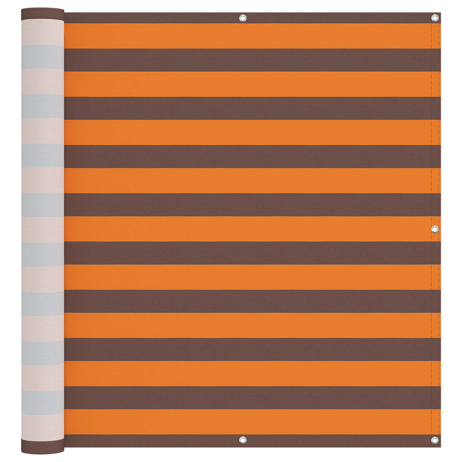 Tela de varanda laranja e marrom 110 x 600 cm tecido oxford