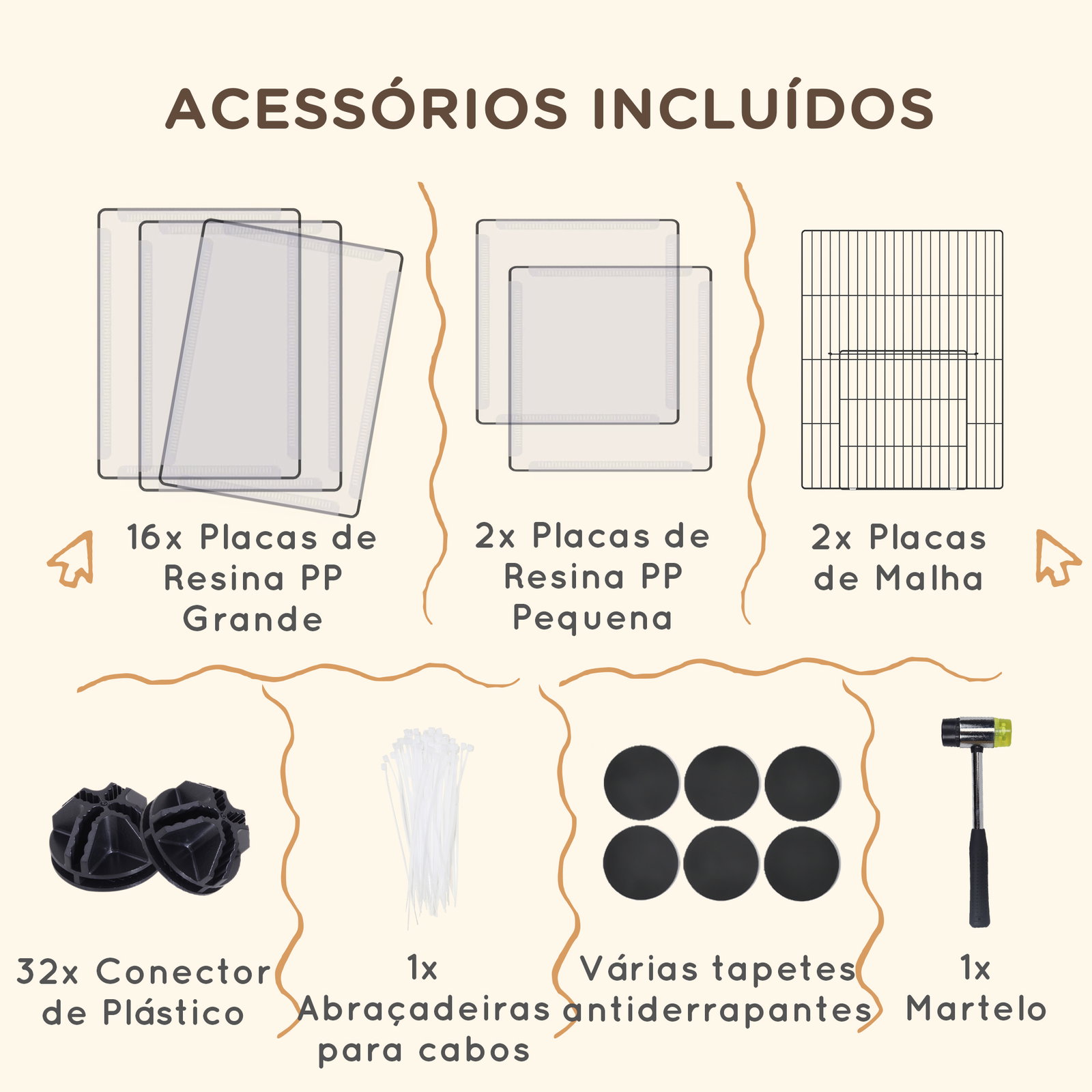 Recinto para animais de estimação DIY com 20 painéis parque para pequenos animais modular 175x70x45 cm translúcido
