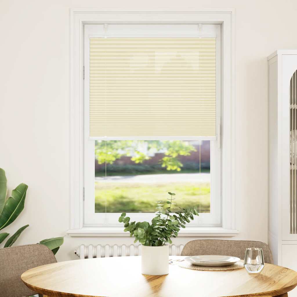 Creme plissada cega 70x150 cm largura tecido 69,4 cm poliéster