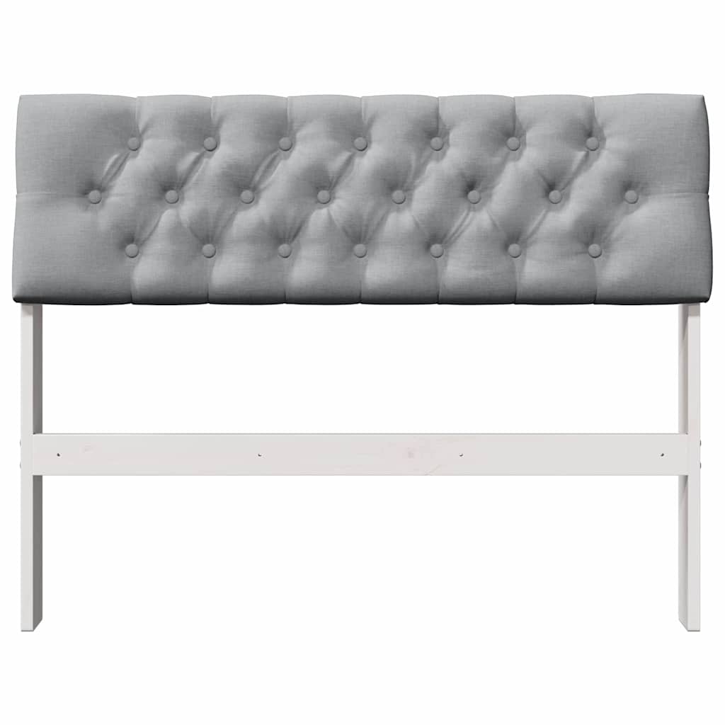 Cabeceira estofada cinzento-claro 100 cm