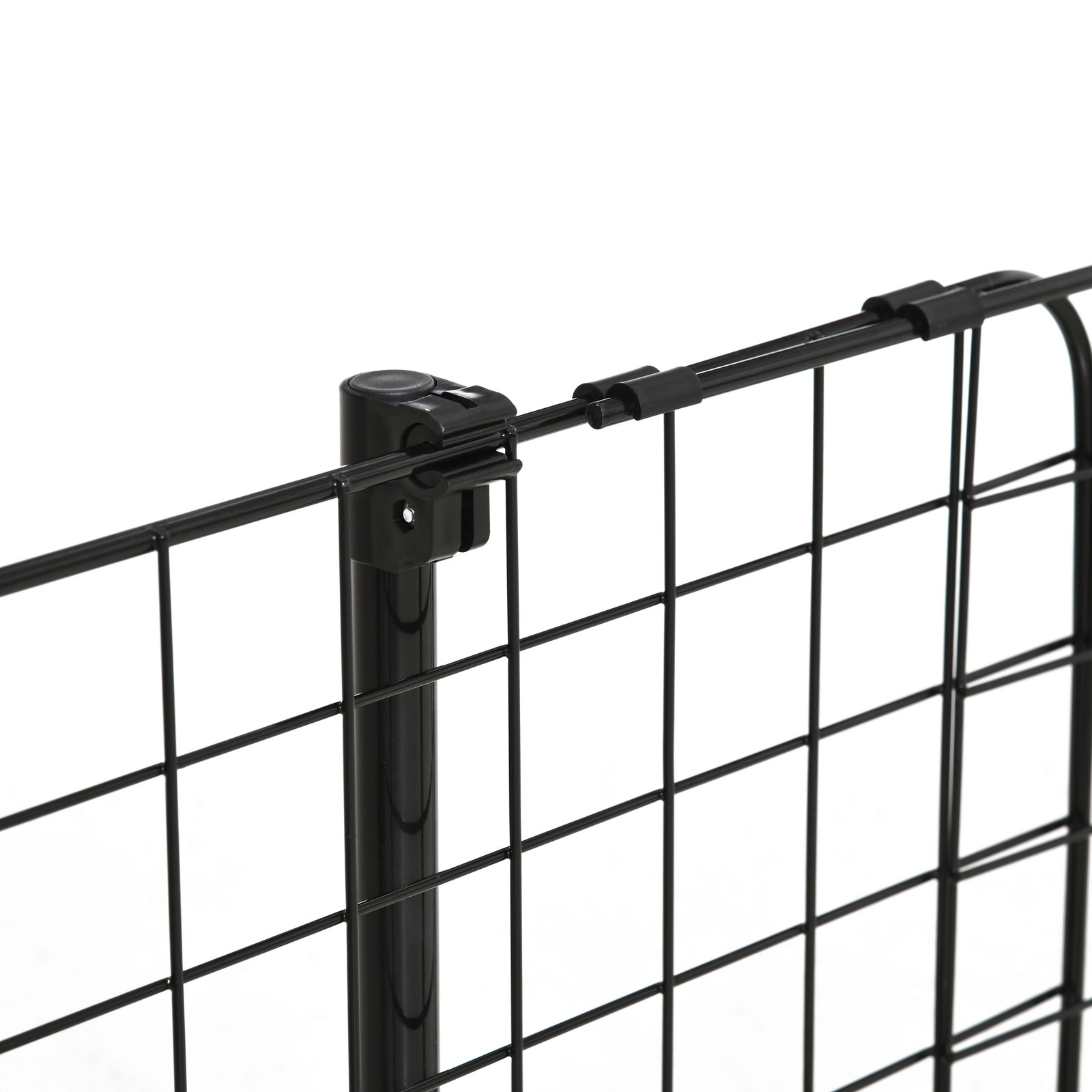 Grade de segurança de carro para cães extensível universal grade de segurança para cães com largura ajustável 91-152x30cm preto