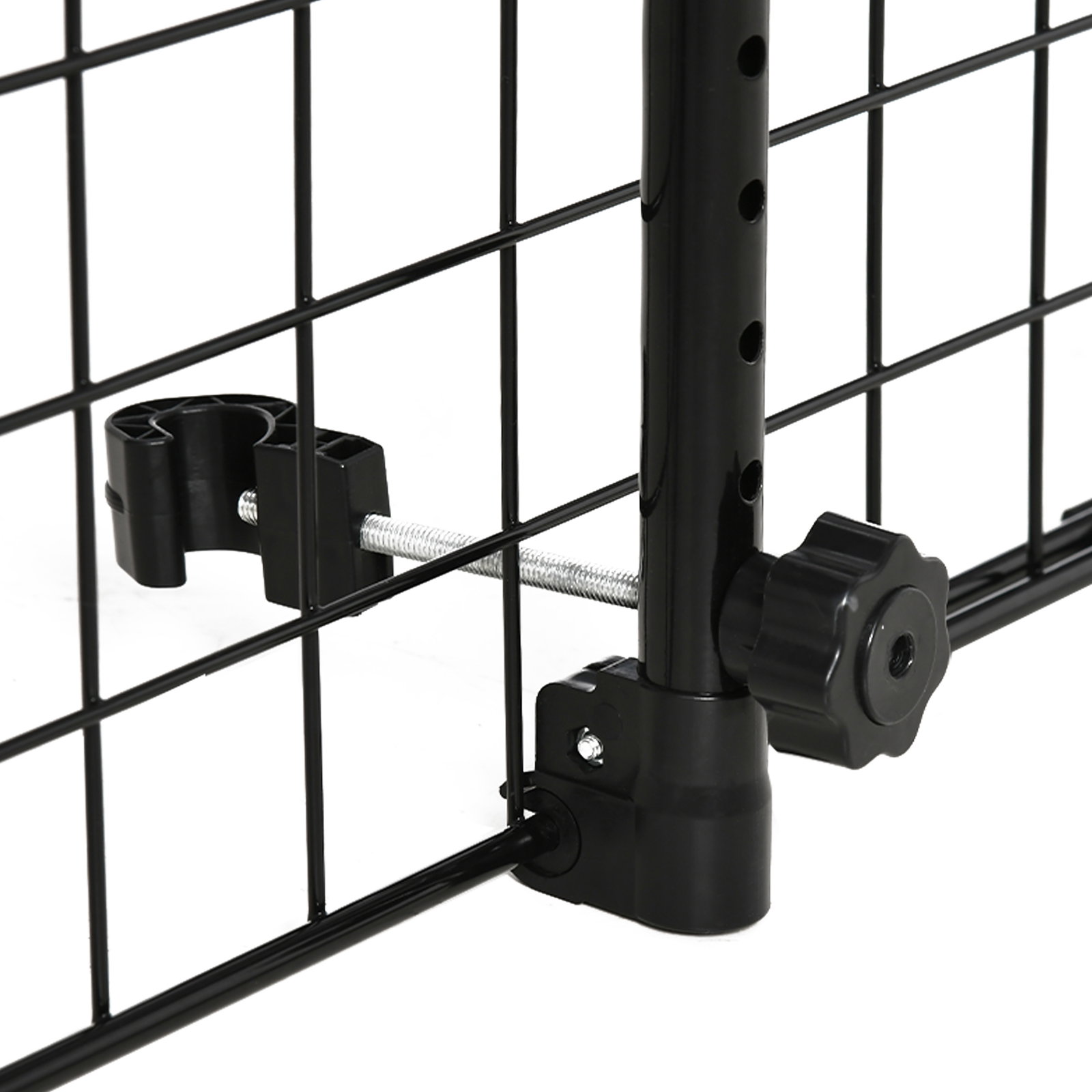 Grade de segurança de carro para cães extensível universal grade de segurança para cães com largura ajustável 91-152x30cm preto