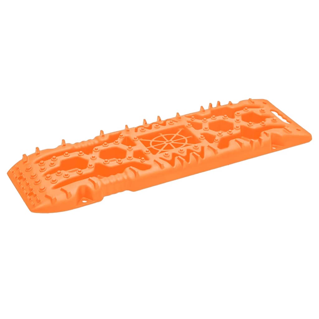 Placas de tração 2 pcs 107x31x7 cm nylon laranja