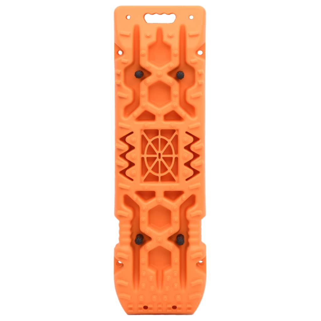 Placas de tração 2 pcs 107x31x7 cm nylon laranja