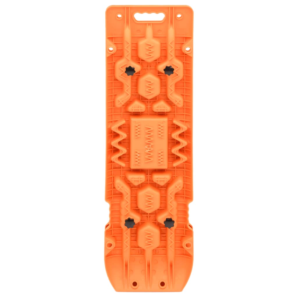 Placas de tração 2 pcs 107x31x7 cm nylon laranja