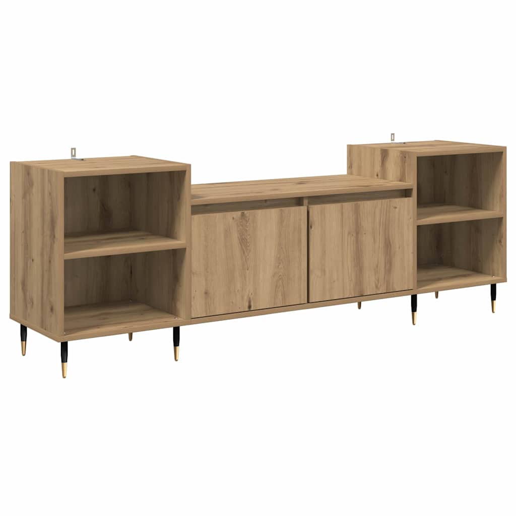Gabinete para TV 160 x 35 x 55 cm carvalho artesanal