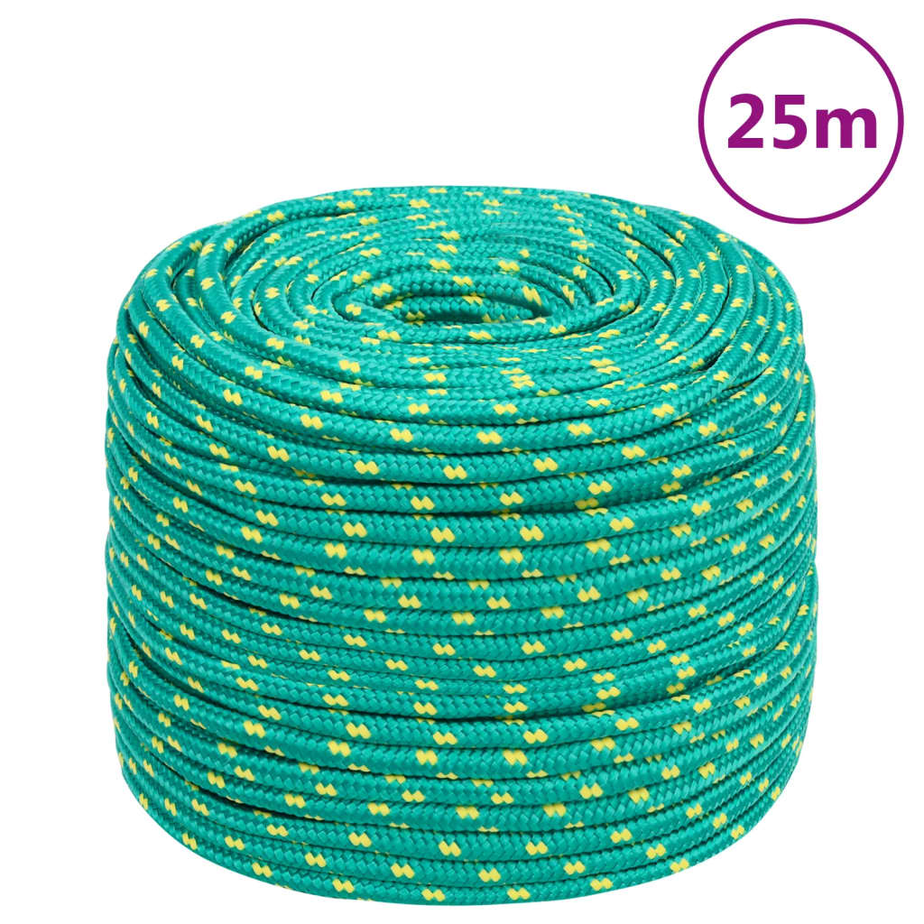 Corda de barco 6 mm 25 m polipropileno verde