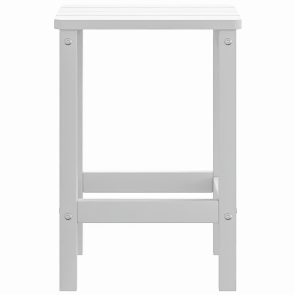 Mesa de jardim adirondack 38x38x46 cm pead branco
