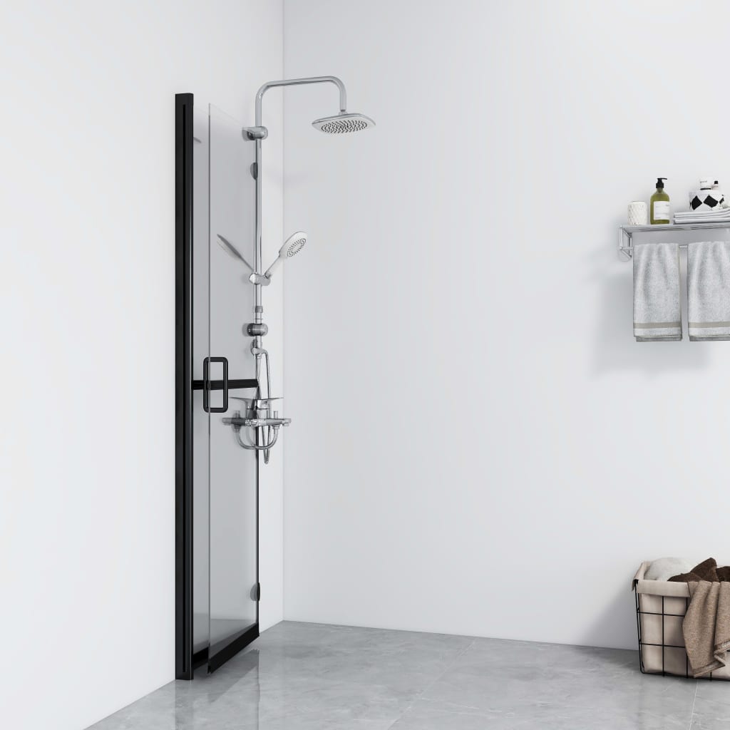 Divisória chuveiro dobrável 90x190 cm vidro transparente esg