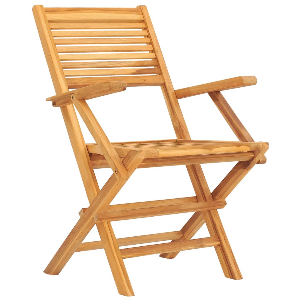 5 Pcs conjunto de jantar p/ jardim madeira de teca maciça