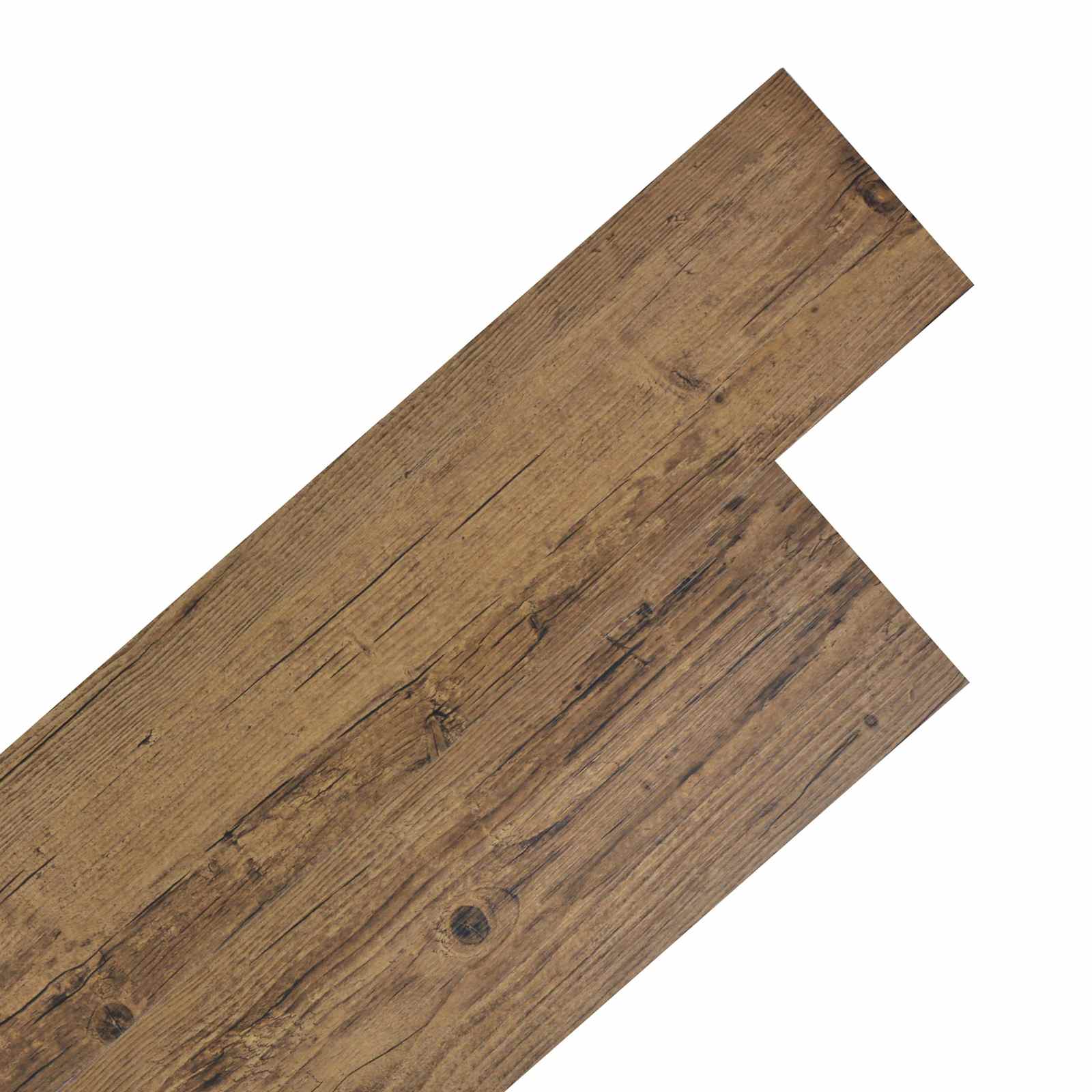 Pranchas de piso marrom noz 5,02 m² 36 unid. PVC