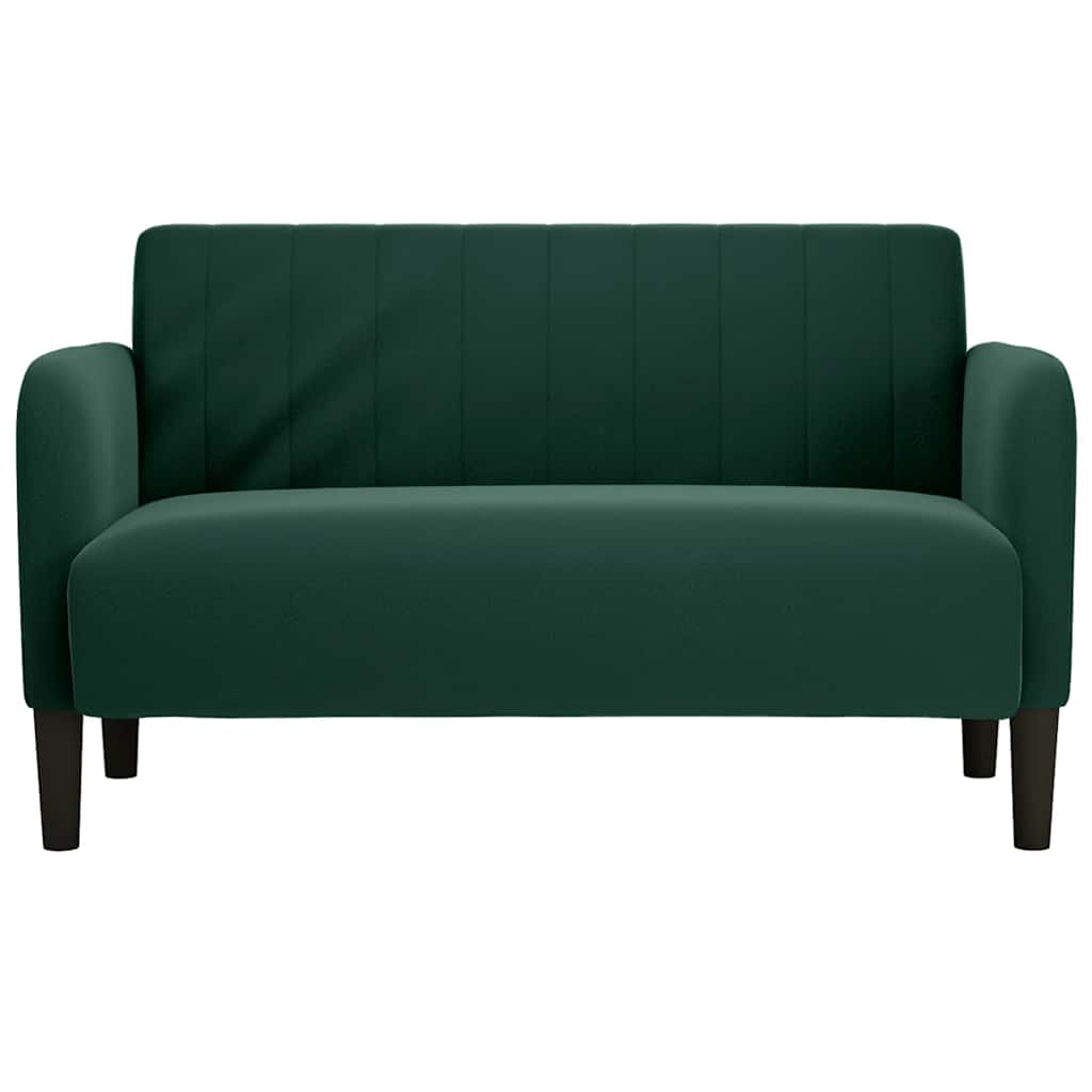 Sofá-luvas 109 cm veludo verde-escuro