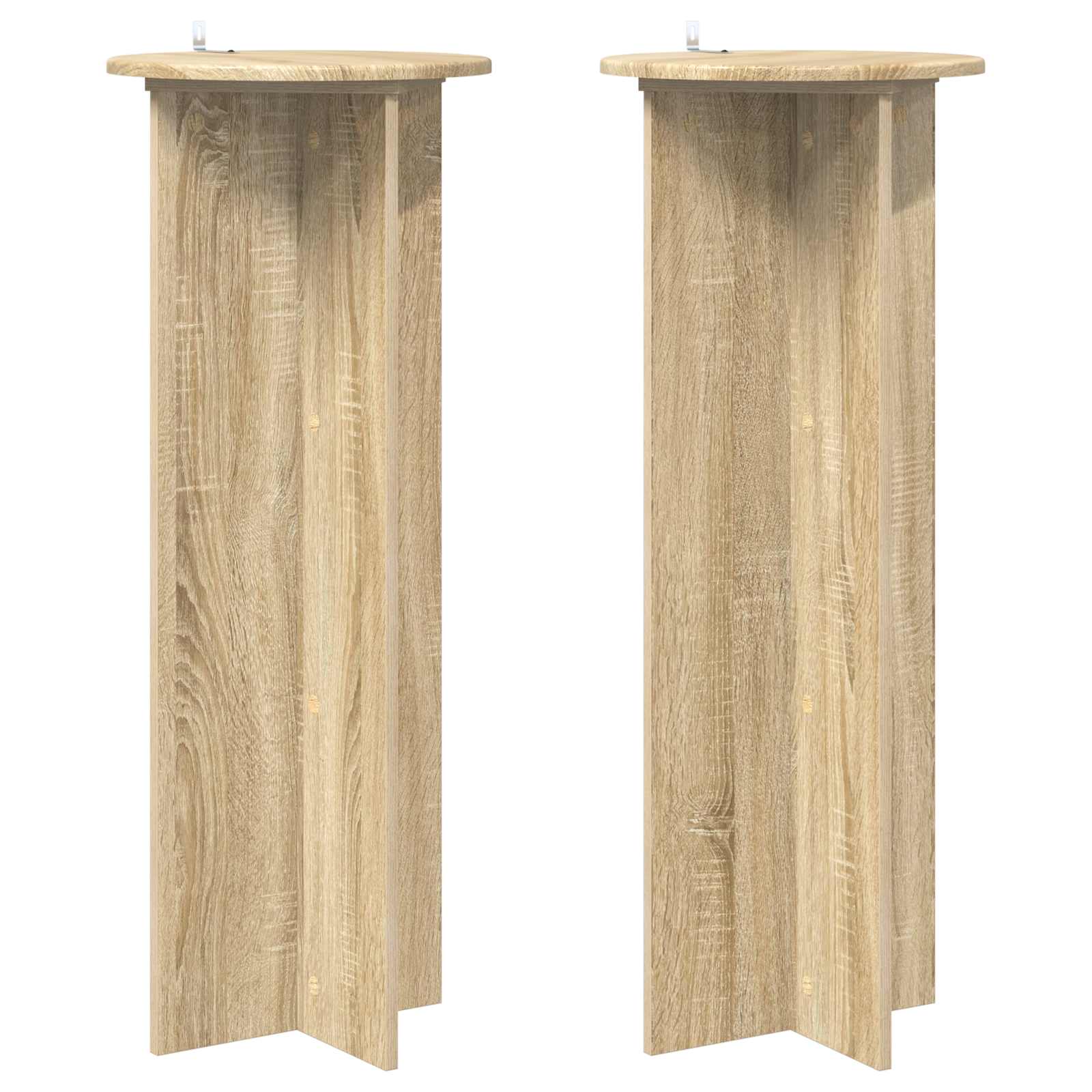 Suporte para plantas 2 unid. carvalho sonoma ø40 x 100 cm