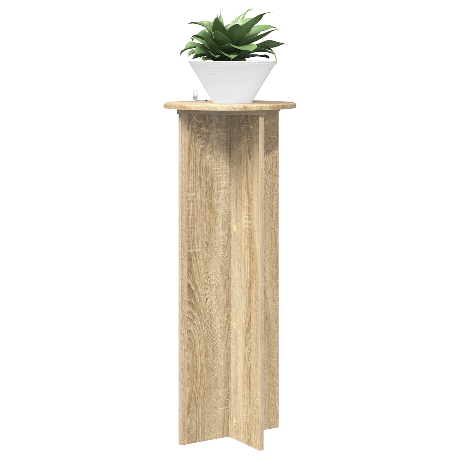 Suporte para plantas 2 unid. carvalho sonoma ø40 x 100 cm