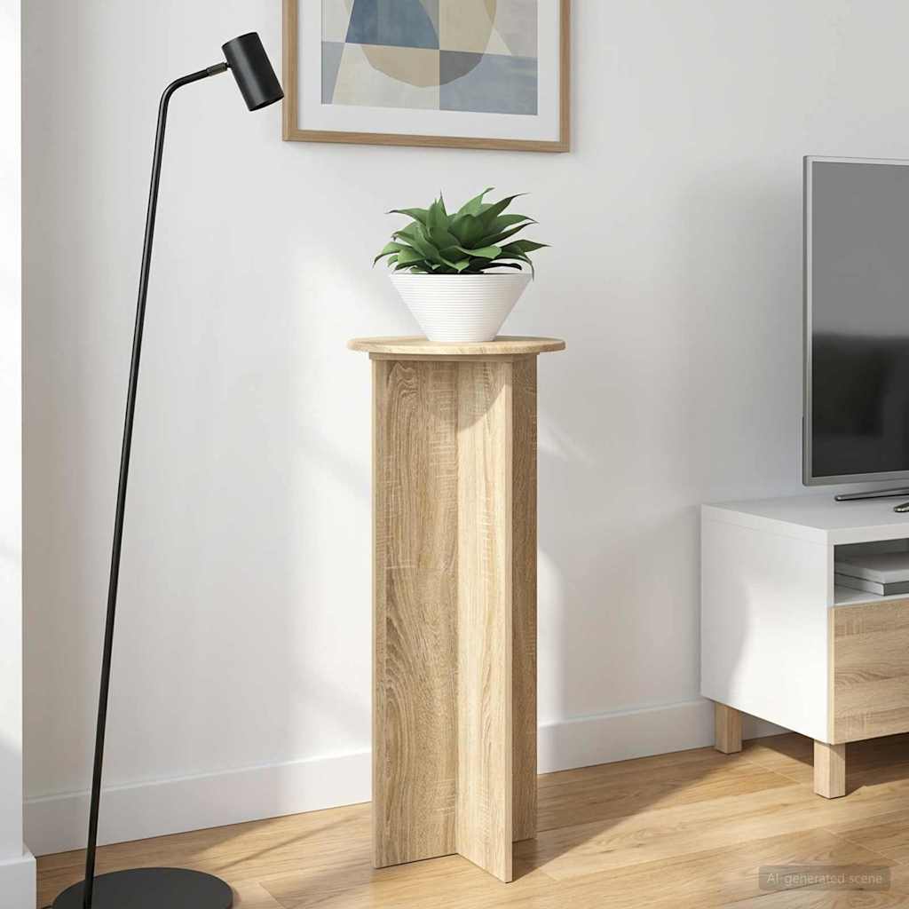 Suporte para plantas 2 unid. carvalho sonoma ø40 x 100 cm