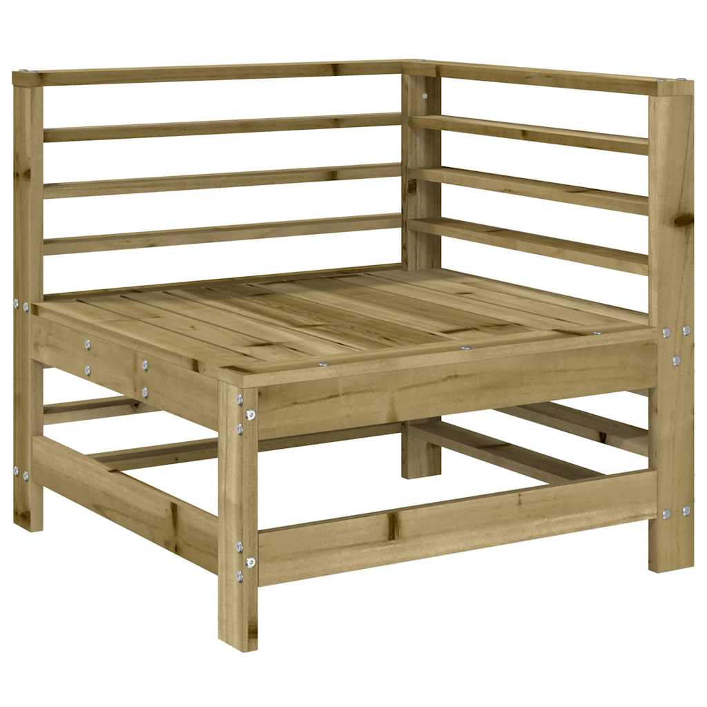 5 Pcs conjunto lounge de jardim madeira de pinho impregnada